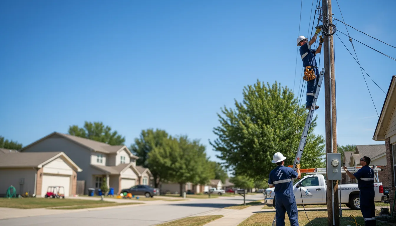 Residential electrician providing installation services in Nashville, MI